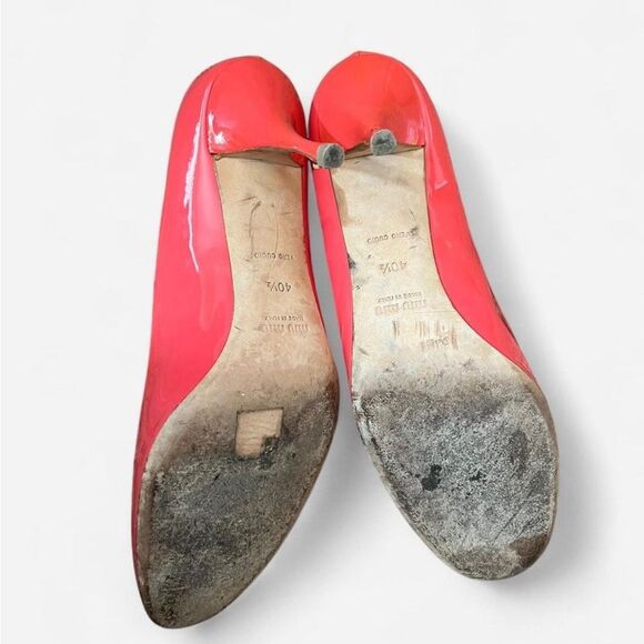 MIU MIU heels coral patent leather.  EU size 40 1/2 - Picture 6 of 6